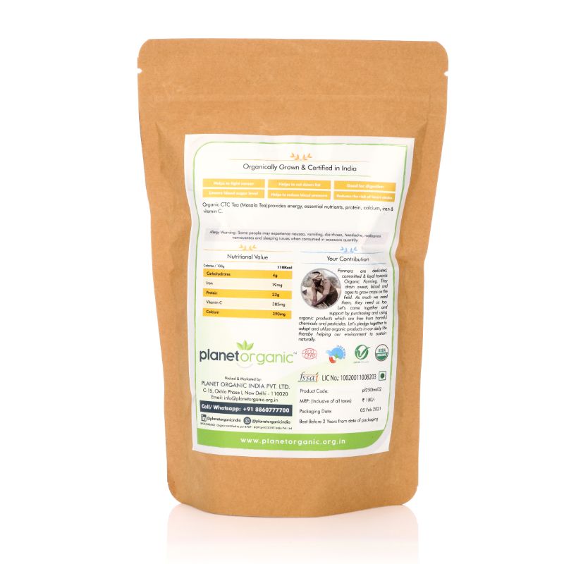 Orgenik: CTC Tea ( Masala Tea ) from brand Planet Organic