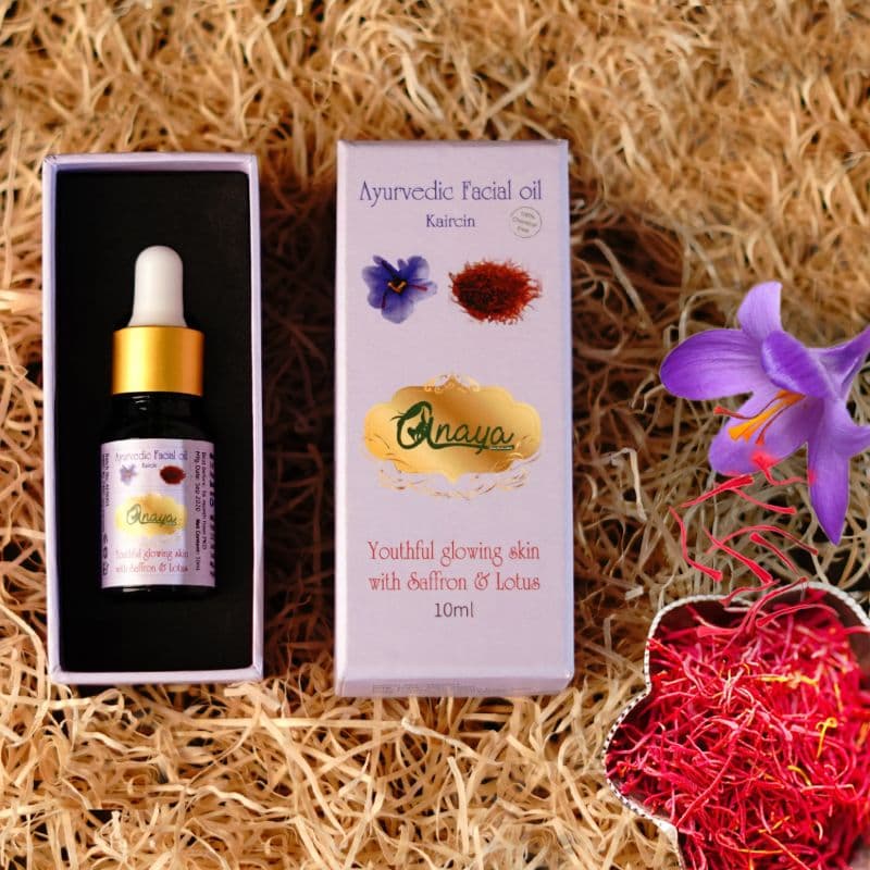 Orgenik: Ayurvedic Facial Oil with Saffron & Lotus from the brand Anaya