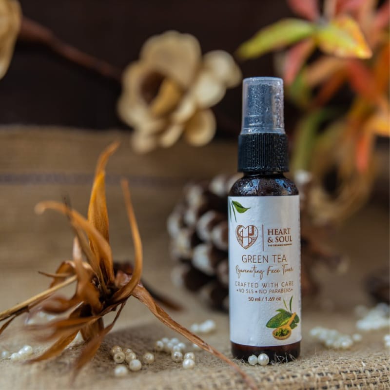 Orgenik: Shop Green Tea Face Toner from the brand Heart & Soul