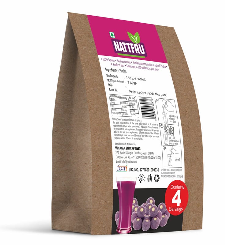 Orgenik: Shop Phalsa Fruit Juice Powder 60g