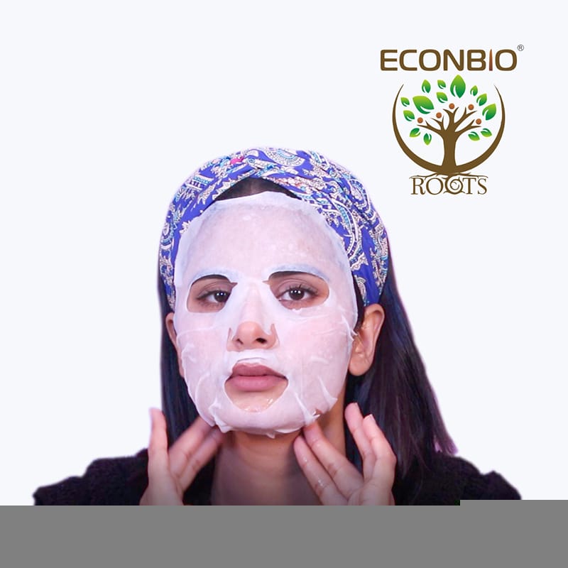 Orgenik: Shop Labute Blueberry Facial Sheet Mask (Pack Of 5) - ECONBIO ROOTS from the brand ECONBIO ROOTS