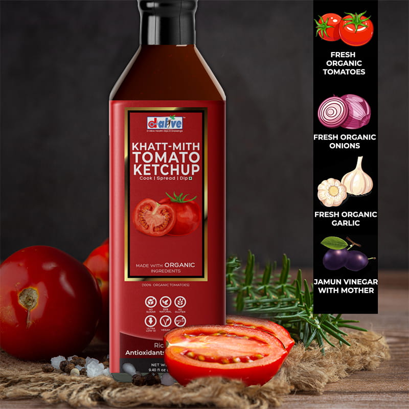 Orgenik: Shop Khatt-Mith Tomato Ketchup from brand D-Alive