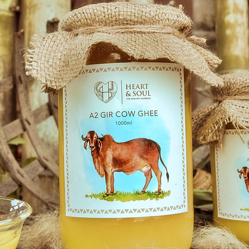 Orgenik: Shop A2 Gir Cow Ghee 1kg from the brand Heart & Soul