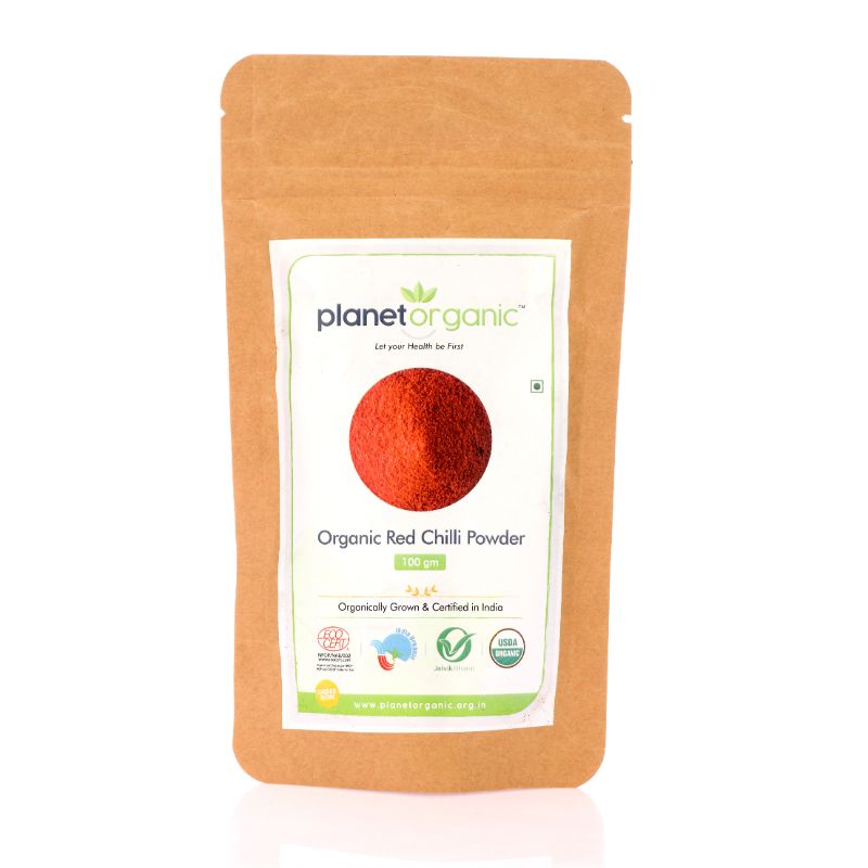 Orgenik: Red Chili Powder from brand Planet Organic