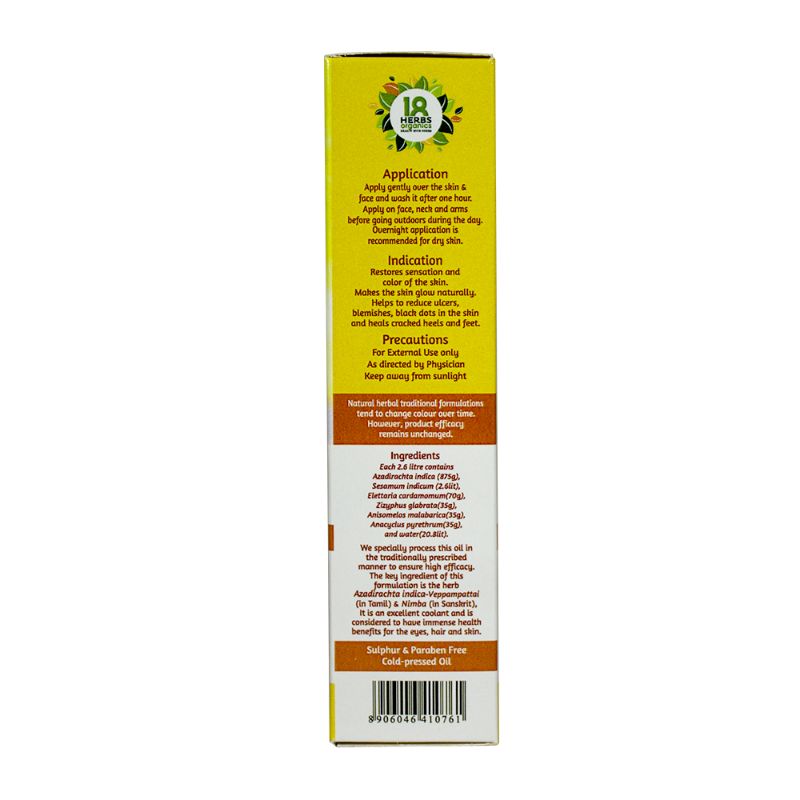 Orgenik: Veppampattai Thailam (Skin Therapy Oil) from brand 18 Herbs Organics