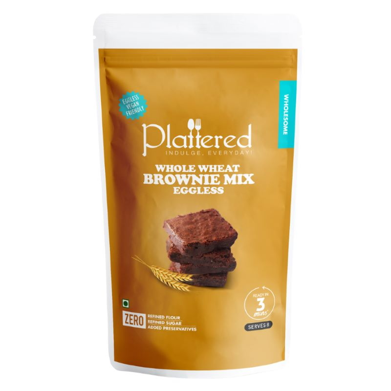 Orgenik: Shop Whole Wheat Brownie Mix from the brand Plattered