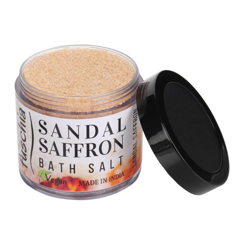 Orgenik: Sandal Saffron Bath Salt (100grams) from the brand Fuschia