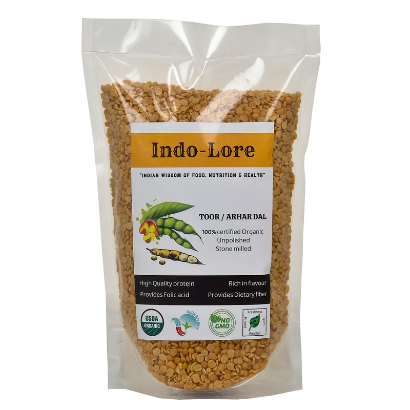 Orgenik: Certified Organic Arhar Dal from brand Indo-Lore