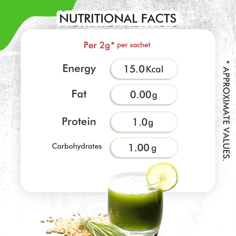 Orgenik: Shop Wheat Grass Juice Powder 14g