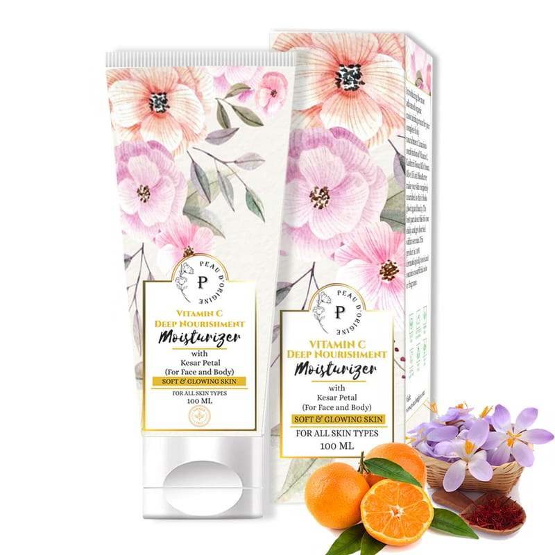 Orgenik: Shop Vitamin C Deep Nourishment Face Moisturizer for Summer with Pure Saffron For Skin Illumination from the brand Peau D'origine