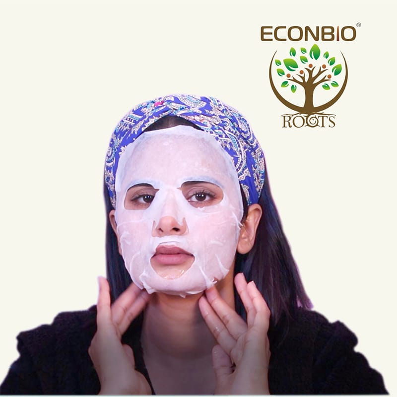 Orgenik: Shop Labute Black Pearl Facial Sheet Mask (Pack Of 5) - ECONBIO ROOTS from the brand ECONBIO ROOTS