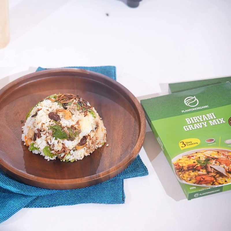Orgenik: Shop Ready To Cook Biryani Gravy Mix from brand Plantonorganic
