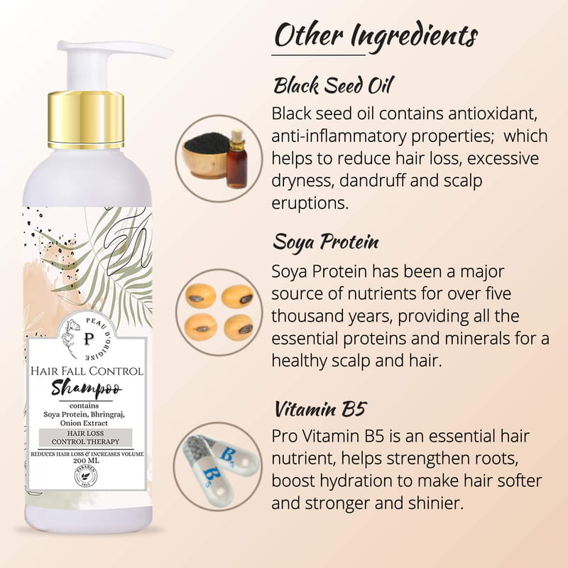 Orgenik: Shop Hair Growth Bhringraj Shampoo with Soya Protein Onion Extract For Men & Women from the brand Peau D'origine
