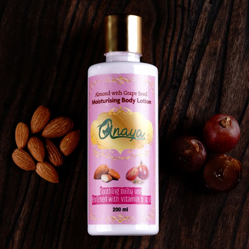 Orgenik: Almond & Grape Seed moisturising Body Lotion with the Finest Ayurvedic Ingredients from the brand Anaya