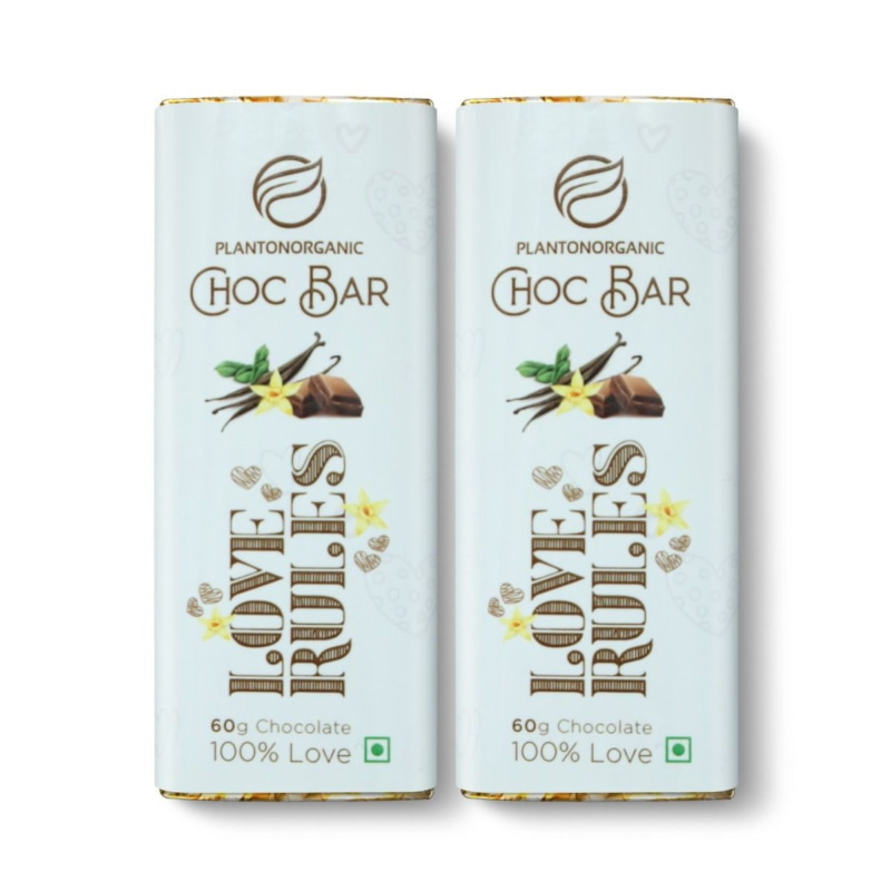 Orgenik Shop Organic Chocbar- Vanilla - Buy 2 Offer from brand Plantonorganic
