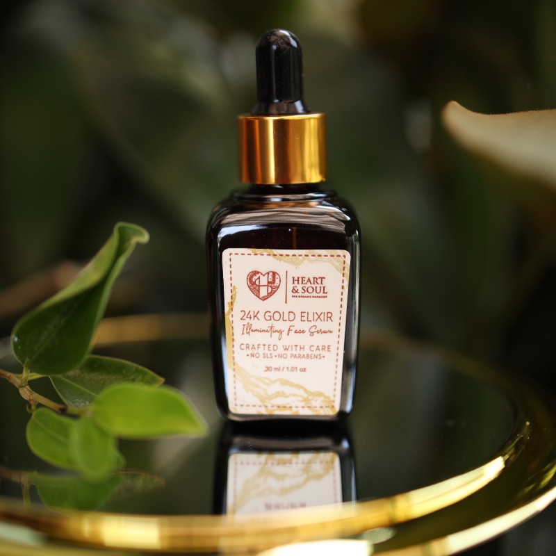 Orgenik: 24k Gold Elixir Illuminating Face Serum from brand heart & soul