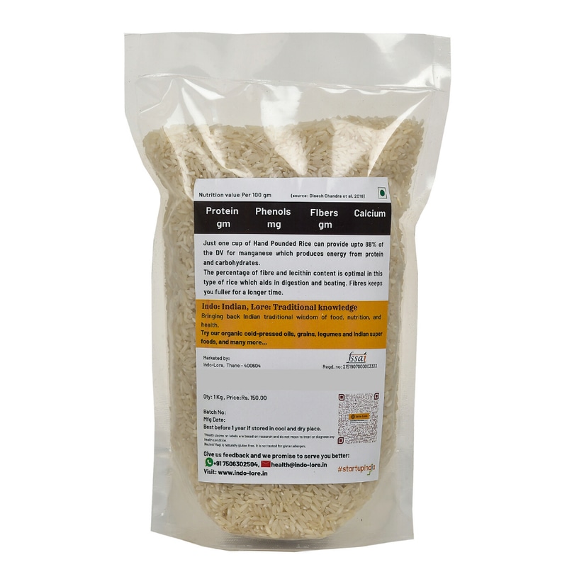 Orgenik: Certified Sona masoori Rice from brand Indo-Lore
