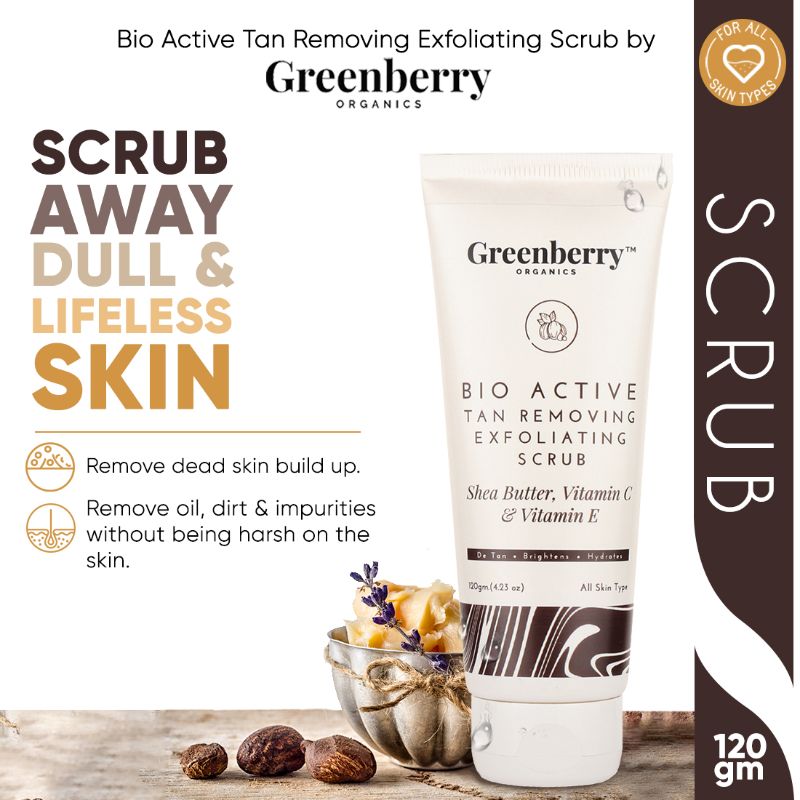 Orgenik: Bio Active Tan Removing Exfoliating Scrub for Pigmentation