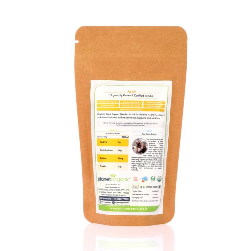 Orgenik: Black Pepper Powder from brand Planet Organic