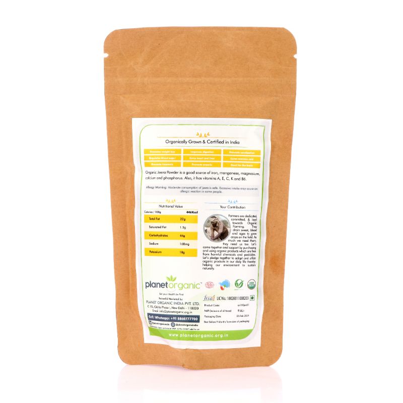 Orgenik: Jeera Powder from brand Planet Organic