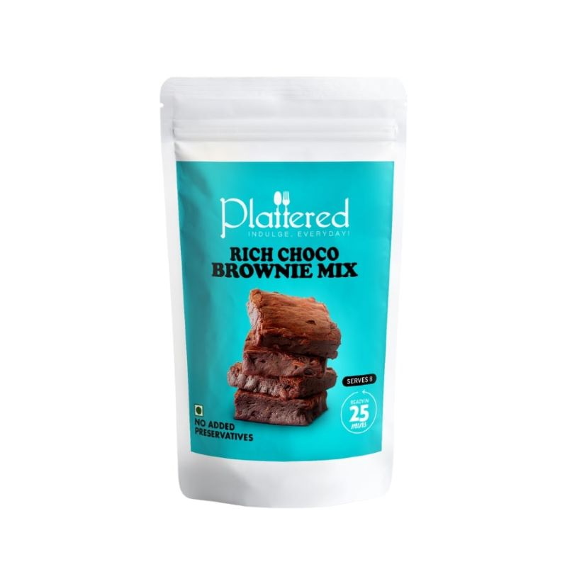 Orgenik: Shop Rich Choco Brownie Mix from the brand Plattered