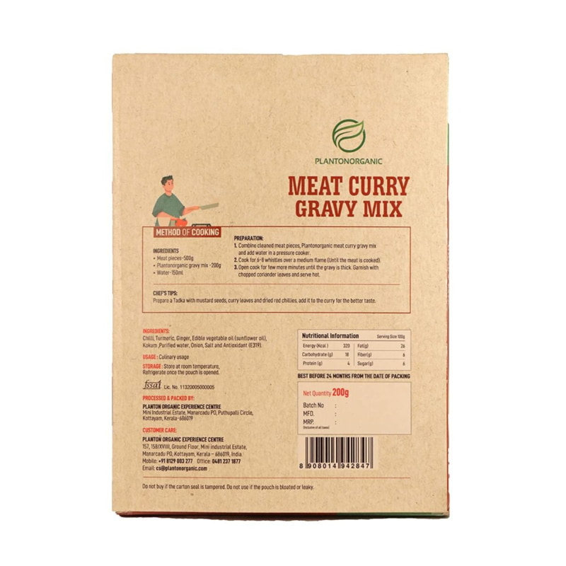 Orgenik: Shop Ready To Cook Meat Curry Gravy Mix from brand Plantonorganic