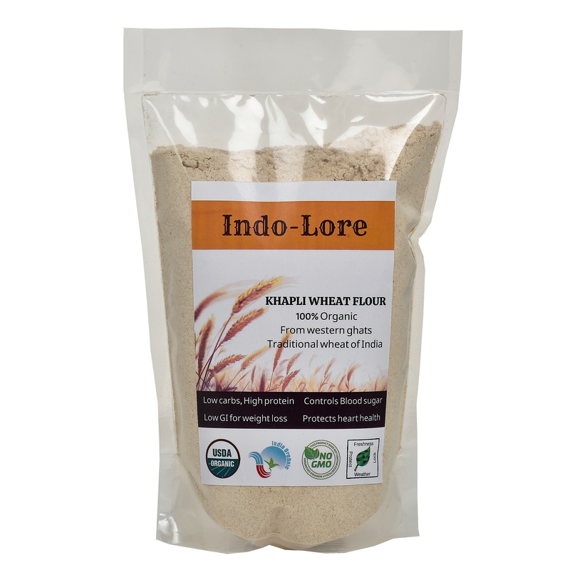Orgenik: Certified Organic Khapli Flour from brand Indo-Lore