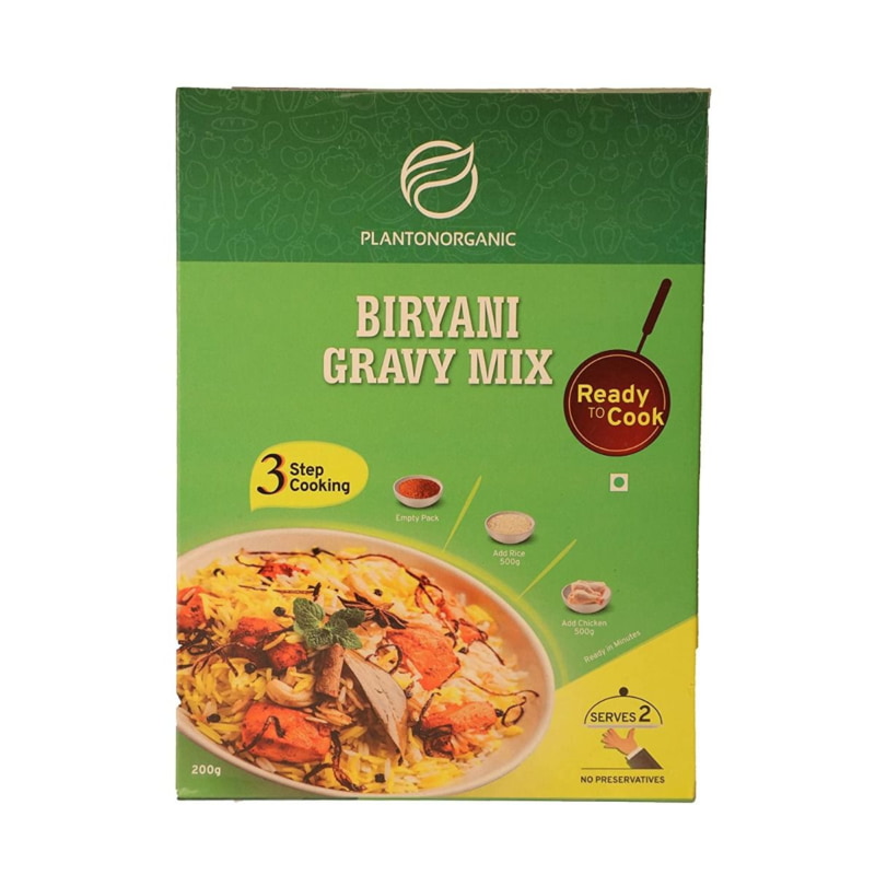 Orgenik: Shop Ready To Cook Biryani Gravy Mix from brand Plantonorganic