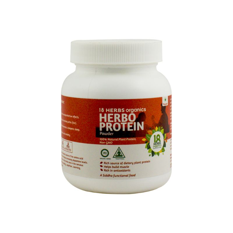 Orgenik: Herbo Protein Powder 100 Grams from brand 18 Herbs Organics
