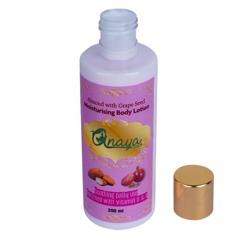 Orgenik: Almond & Grape Seed moisturising Body Lotion with the Finest Ayurvedic Ingredients from the brand Anaya