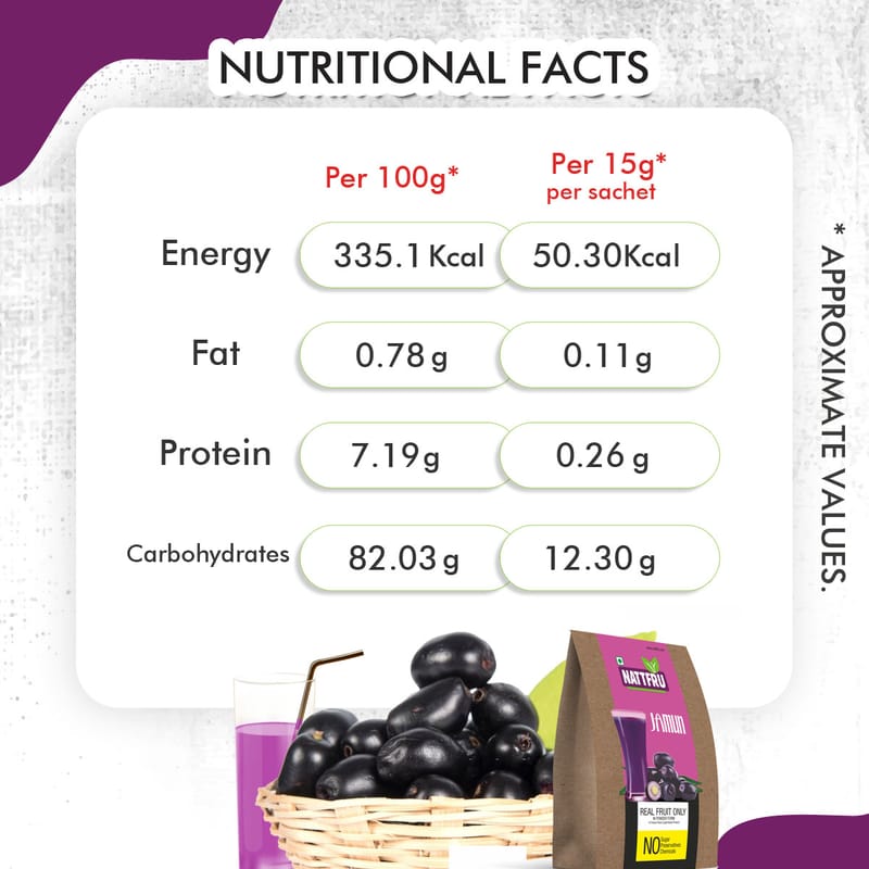 Orgenik: Shop Jamun Fruit Juice Powder 60g