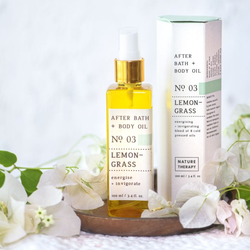Orgenik: Lemongrass after Bath + Body Oil from brand Nature Therapy