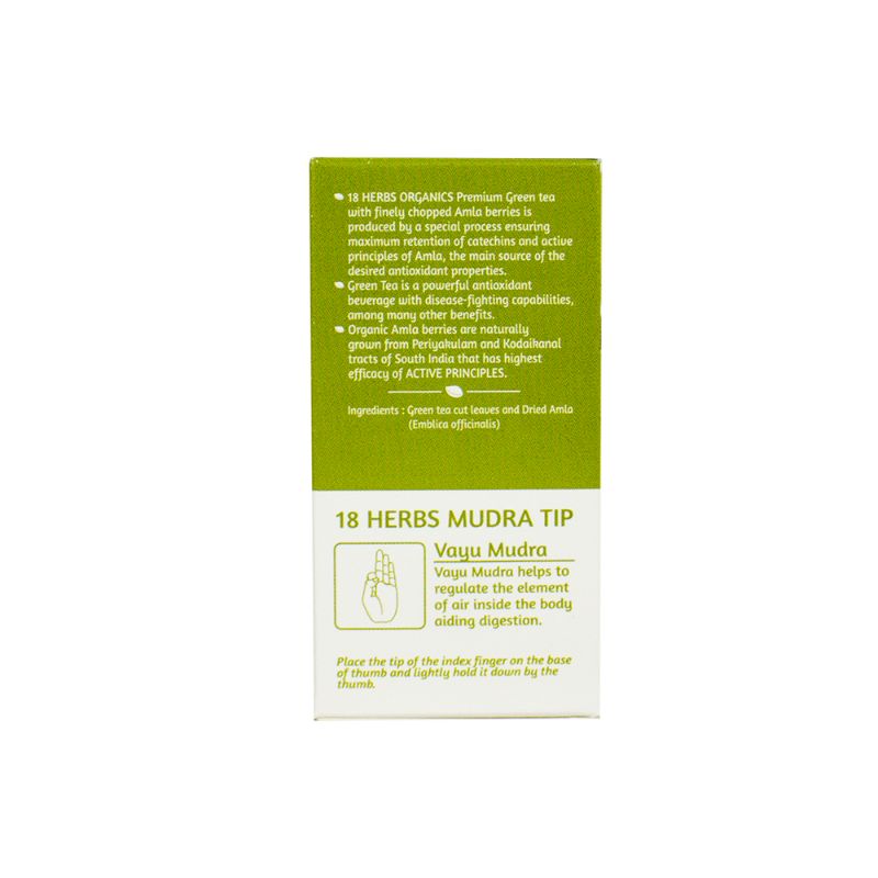 Orgenik: Green Tea with Amla from brand 18 Herbs Organics