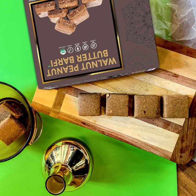 Orgenik: Shop Walnut Peanut Butter Burfi from brand D-Alive
