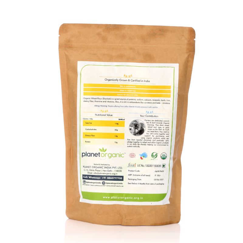 Orgenik: Wheat Flour(Sharbati) from brand Planet Organic