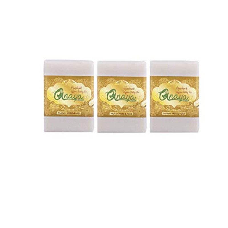 Orgenik: Multani Mitti & Haldi Luxurious Handmade Bathing Bar with the Finest Ayurvedic Ingredients from the brand Anaya