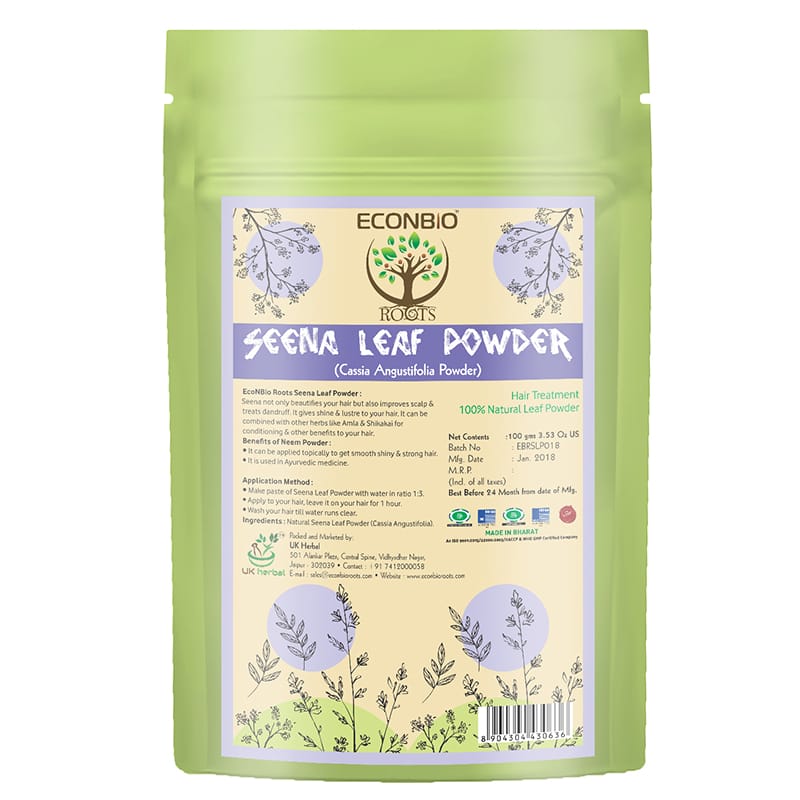 Orgenik: Shop Seena Leaf Powder 100g (Pack Of 2) - ECONBIO ROOTS from the brand ECONBIO ROOTS