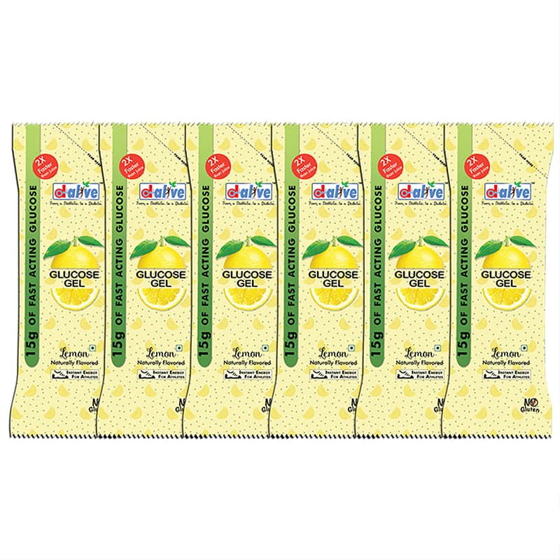 Orgenik: Shop Glucose Gel (Lemon) | 6 Sachets from brand D-Alive