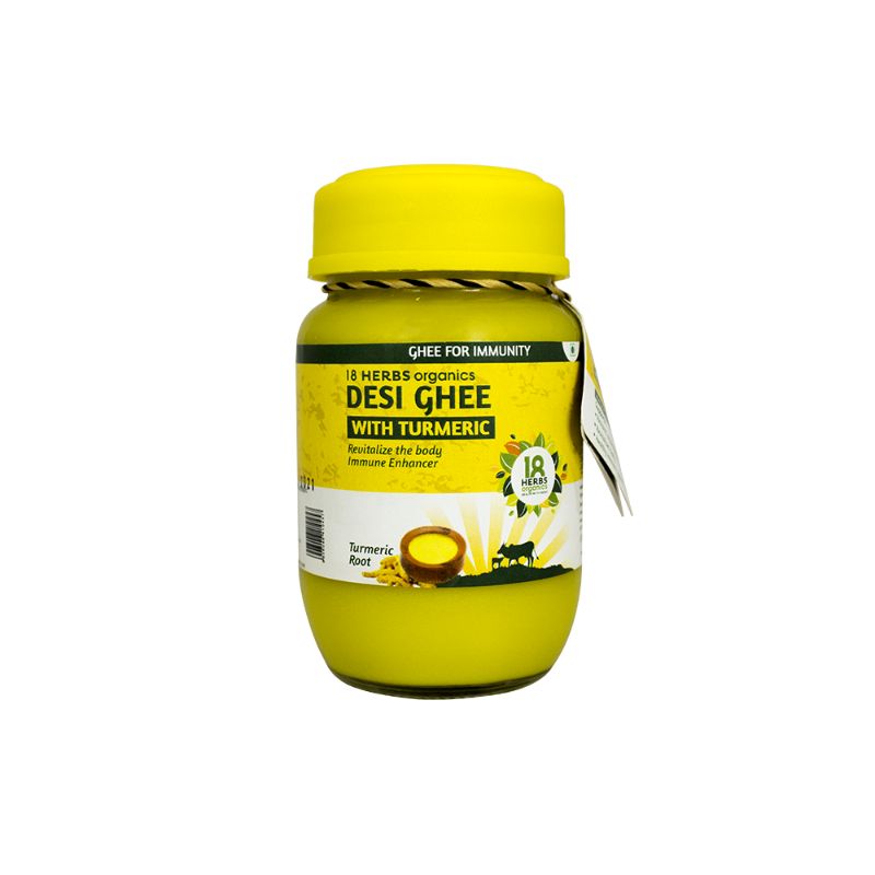 Orgenik: Desi Ghee with Turmeric from brand 18 Herbs Organics