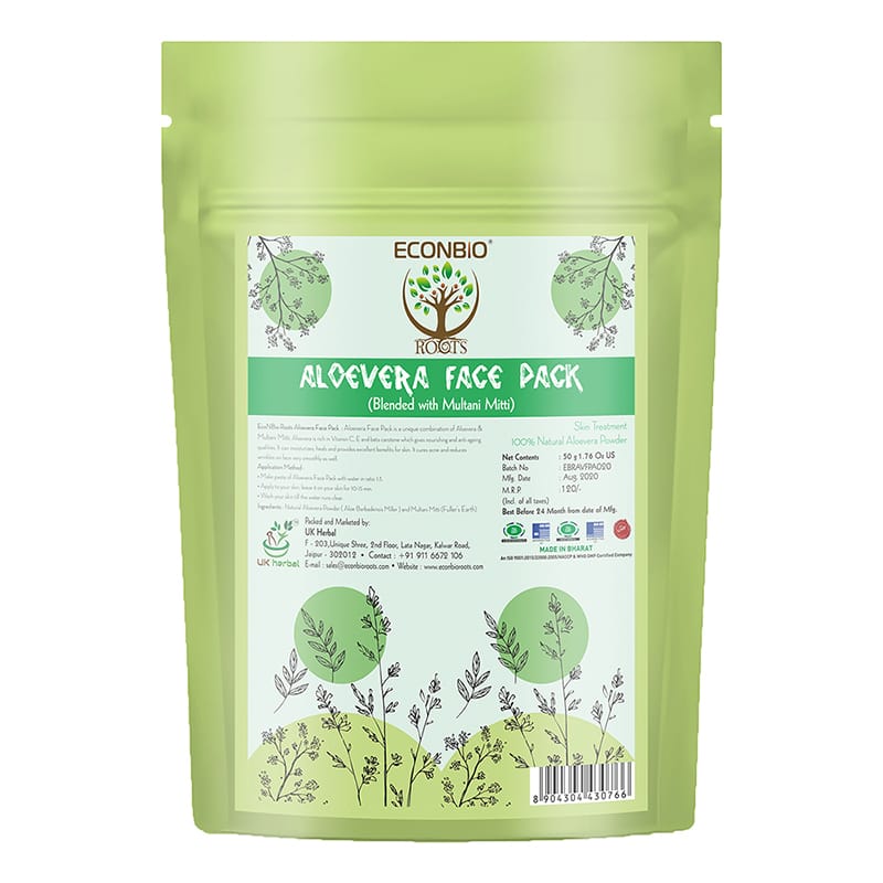 Orgenik: Shop Aloe Vera Face Pack 50g (Pack Of 3) - ECONBIO ROOTS from the brand ECONBIO ROOTS