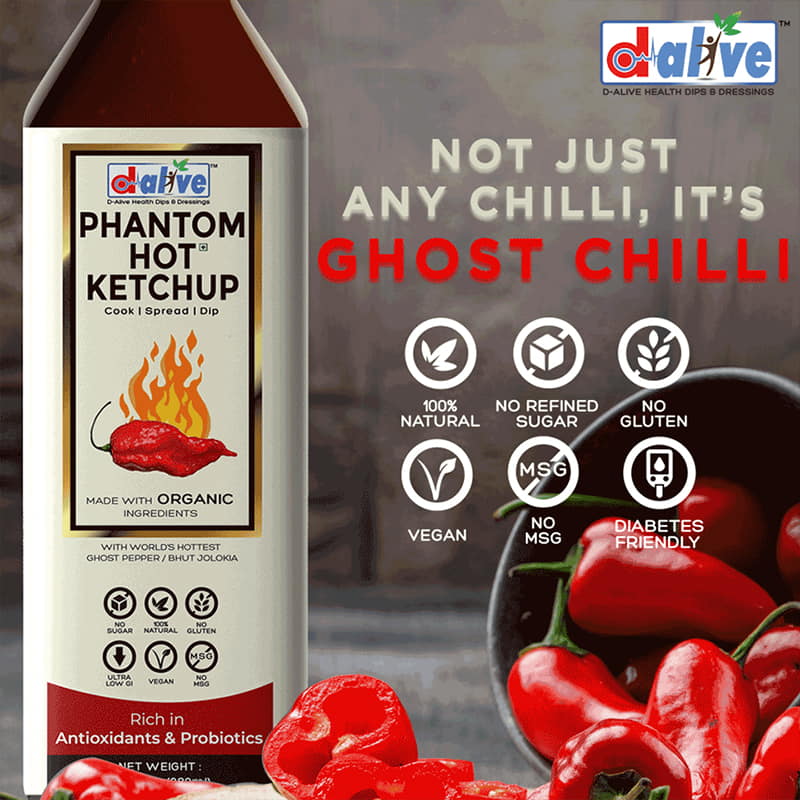 Orgenik: Shop Phantom Hot (Tomato) Ketchup from brand D-Alive