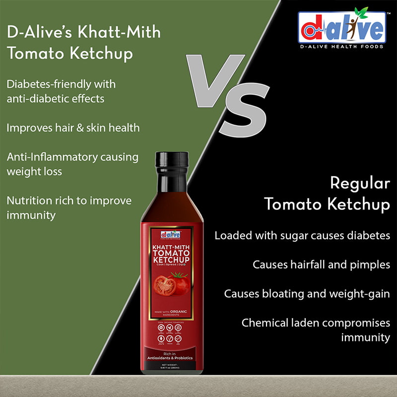 Orgenik: Shop Khatt-Mith Tomato Ketchup from brand D-Alive