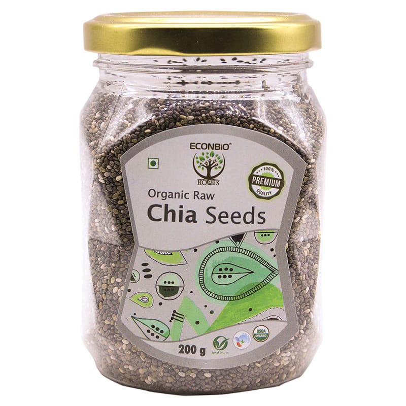 Orgenik: Shop Certified Organic Raw Chia Seeds 200g - ECONBIO ROOTS from the brand ECONBIO ROOTS