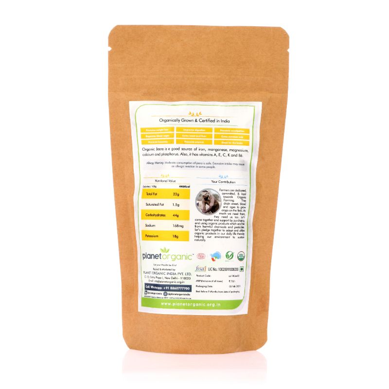 Orgenik: Jeera (cumin) from brand Planet Organic