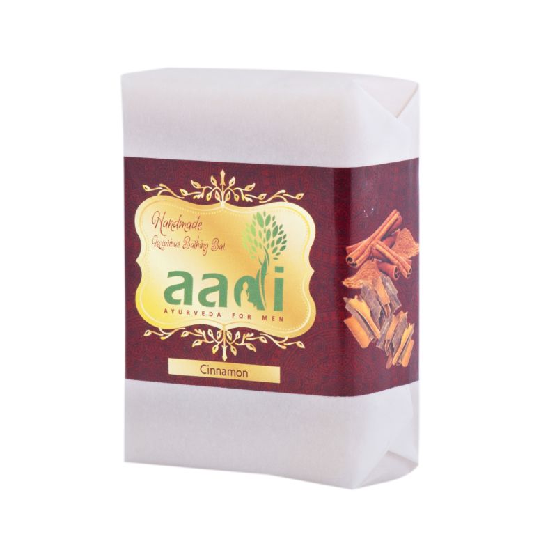 Orgenik: Cinnamon Luxurious Handmade Bathing Bar with the Finest Ayurvedic Ingredients from the brand Aadi