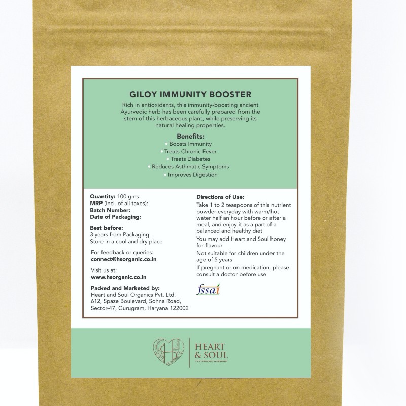 Orgenik: Shop Giloy Powder from the brand Heart & Soul