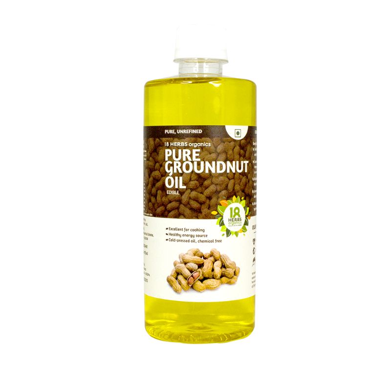 Orgenik: Pure Edible Groundnut Oil from brand 18 Herbs Organics