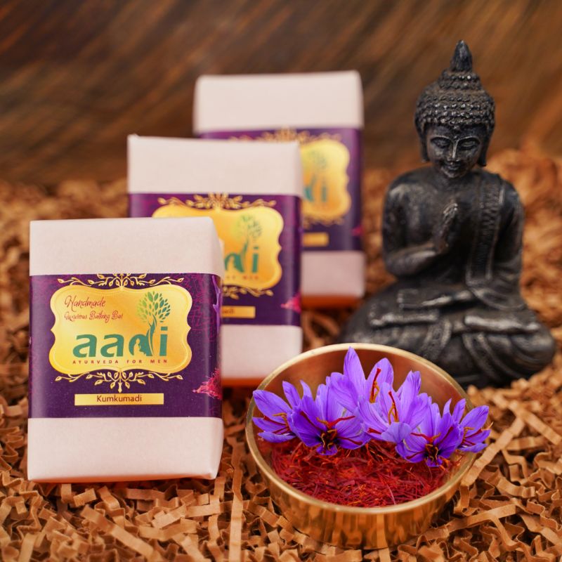 Orgenik: Kumkumadi Luxurious Handmade Bathing Bar with the Finest Ayurvedic Ingredients from the brand Aadi