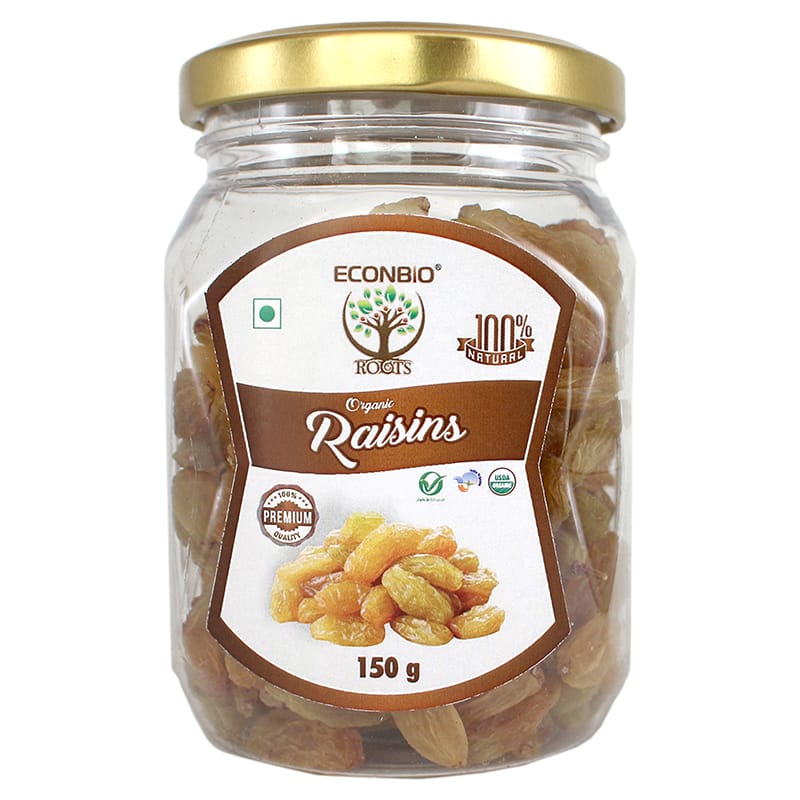 Orgenik: Shop Organic Raisins 150g (Pack Of 2) - ECONBIO ROOTS from the brand ECONBIO ROOTS