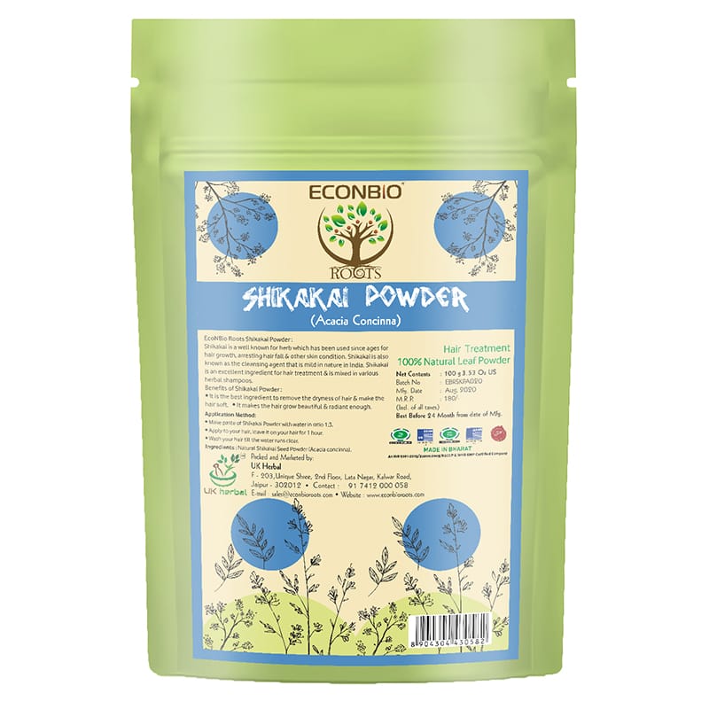 Orgenik: Shop Shikakai Powder 100g (Pack Of 2) - ECONBIO ROOTS from the brand ECONBIO ROOTS